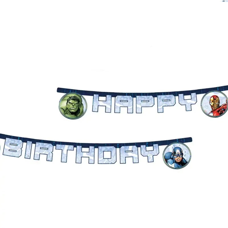 Avenger Infinity Stones Happy Birthday Banner (2,10 m)